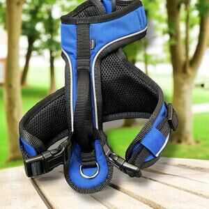 PetSafe Easy Sport Dog Harness Sz Small Blue Reflective Control Handle 20-30 lb
